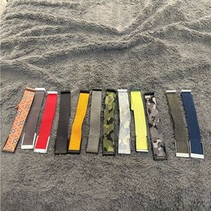 Preowned lot of 12 WHOOP 4.0 superkit bands.